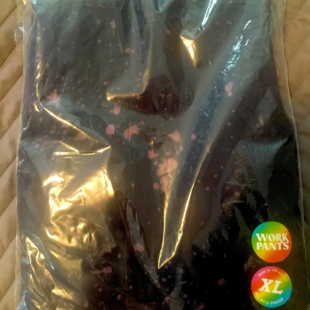 Big Bud Press Black Bleached Work Pants, size XL